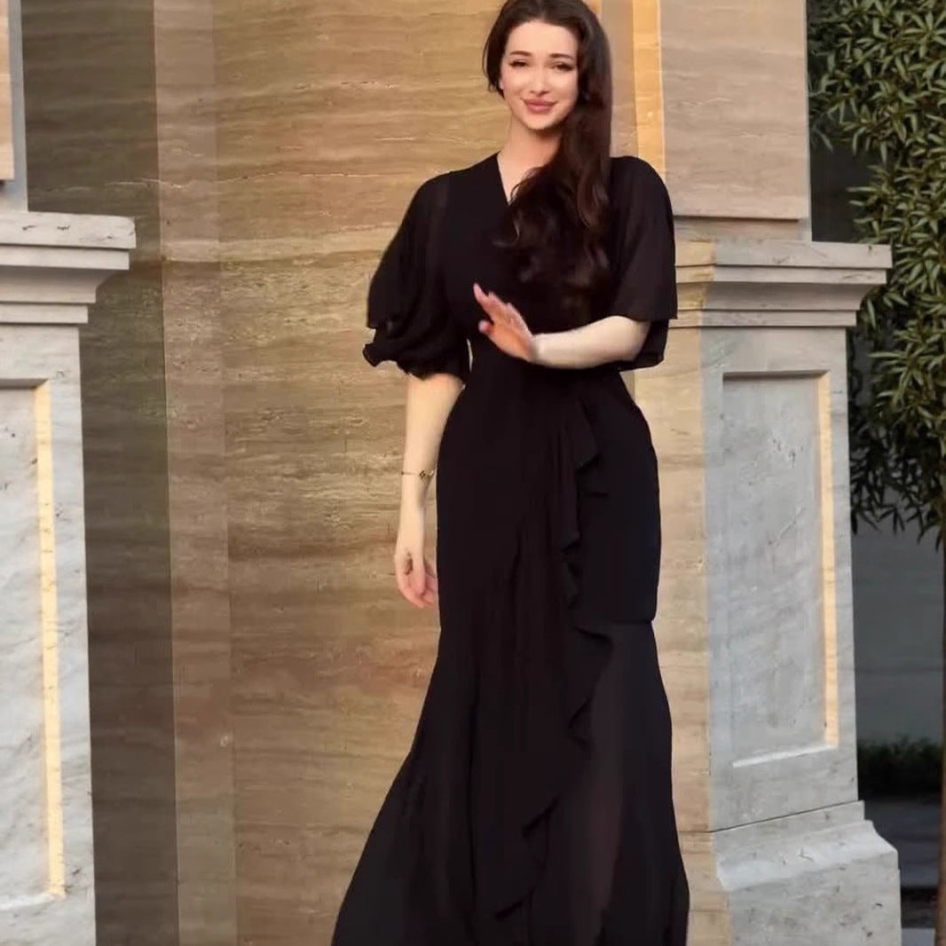 Elegant Temperament Short Sleeve Dress